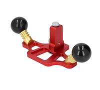 Herramienta de carpintería con plano de enrutador, plano de ranurado manual de aleación de aluminio, ranura de cepillado de ángulo recto de una sola línea de profundidad ajustable