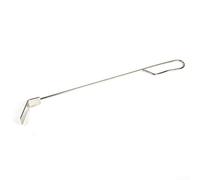 Herramienta de ceniza de barbacoa, herramientas de rastrillo de ceniza de acero inoxidable para Kamado Joe Classic, mango de metal cómodo,Herramientas de jardín Herramientas de limpieza de parrilla