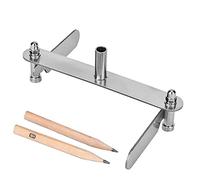 Herramienta de centrado de trazador de calibre de marcado, con 2 lápices de alto, buscador de centros de carpintería preciso de acero inoxidable, 0-60 mm 40-100 mm (40-100MM)