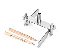 Herramienta de centrado de trazador de calibre de marcado, con 2 lápices de alto, buscador de centros de carpintería preciso de acero inoxidable, 0-60 mm 40-100 mm (0-60MM)