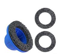 Herramienta de cepillo de limpieza para amoladora de cubo de rueda de 150 mm con taza de molienda, disco de carburo de silicio ABS compatible con cubo de rueda de coche (3