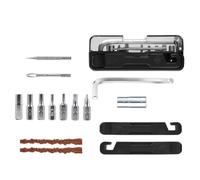 Herramienta de ciclismo con mango ergonómico, llaves hexagonales, adaptador de enchufe extraíble para emergencias, reparación en carretera, herramienta de mantenimiento de bicicletas