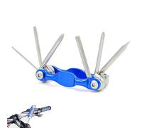 Herramienta de ciclo multifunción, herramienta multifunción de ciclismo | Llaves hexagonales 4 mm/5 mm 6 en 1, Llave plegable multifuncional, herramienta multifunción de reparación plegable 6 en 1