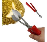 Herramienta De Cocina Para Abrir Frutas | Pinza Peladora De Acero Inoxidable Para Durian - Texturas Antideslizantes para Descorticar Frutas en Cocina Hogar o Restaurante