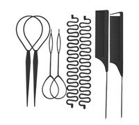 Herramienta de cola de pelo - 8 piezas de peine para trenzar estilo que no daña | Agujas para tirar del pelo | Juego de peines de separación | Para mujeres, niñas, novia, esposa, viajes, viajes