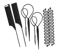 Herramienta de cola de pelo, peine de trenzado, 9.45 x 3.15 x 0.39 pulgadas, juego de separación con construcción flexible, instrumento de corte de precisión, acabado de resina suave con diseño de