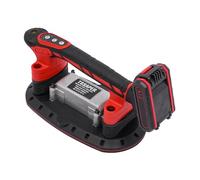 Herramienta de colocación de azulejos vibrador - Gran ventosa vibrador de mano para nivelar y colocar azulejos, 2000 mAh, 6 marchas, color negro y rojo