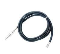 Herramienta de compresor de manguera trenzada para aerógrafo, accesorios de tubo de 180 cm, color negro