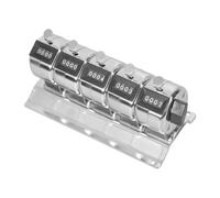 Herramienta de contador de metal manual industrial, cuenta acumulativa, rotación a cero, construcción de perilla para talleres de laboratorio, experimentos científicos, contador