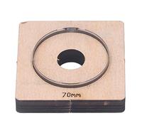 Herramienta de cortador de cuero Cheotime, cuero cortante de corte redondeo herramienta de embarcación de cortador de perforación de 70 mm de diámetro cortado de cuero para la