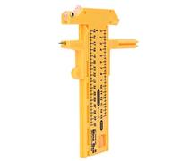 Herramienta de Corte Circular 508, Brújula Rotativa para Papel, Cartón y Cuero, Cortadora de Precisión, Plástico PVC, Amarillo, 10-300 mm