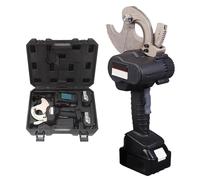 Herramienta de corte de alambre hidráulico inalámbrica, cortador de cable de trinquete eléctrico para cables de cobre y aluminio y blindados, rango máximo de corte de 75 mm, incluye 2 baterías