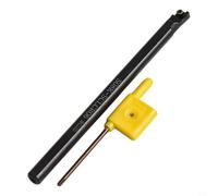 Herramienta de corte de carburo para mecanizado de acero | Herramienta de torneado de torno de inserción indexable | Barra de perforación SCLCR06 con insertos CCMT060204-HM | 6/7/8/10mm (S08K-SCLCR06