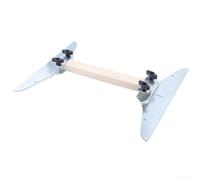 Herramienta de corte de escalera de acero galvanizado, plantilla ajustable para esteras de escalones y paneles de yeso como guía de diseño para trabajos interiores, resistente, 30 x 8 cm