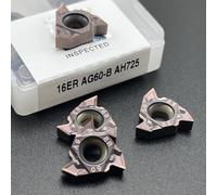 Herramienta de corte de hilo General 16ER 16IR AG60 AG55, herramienta de carburo 16 ER 16IR, herramienta de torneado CNC MMT16ER, inserto de torneado de hilo(16IR AG60-B AH725)