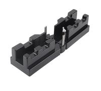 Herramienta de Corte de Inglete de Precisi¨®n 2 en 1 Plantilla de Medici¨®n ABS Caja de Ingletes Negro para Instrumentos