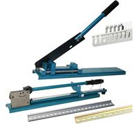 Herramienta De Corte De Precisión para Rieles: Regla De Doble Ranura De 50 Cm para Un Corte Preciso De Aluminio Ranurado. Ideal para Canalizaciones De Sobremesa Y Proyectos De Bricolaje.