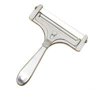 Herramienta de corte de queso duro con alambre de acero inoxidable ajustable y mango ergonómico para uso en cocina (B)