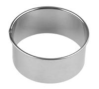 Herramienta de corte de repostería de acero inoxidable para repostería y pastelería de acero inoxidable | Anillos de cortador de donut reutilizables, moldes profesionales para cortar pasteles