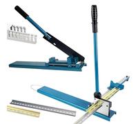 Herramienta de corte de riel DIN para acero ranurado/aluminio, herramienta de corte manual de banco con deslizamiento de posicionamiento y escala de 50 cm, cortador de tronco de doble ranura