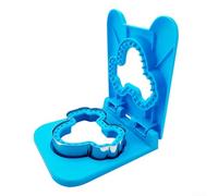 Herramienta de corte de sándwiches de acero inoxidable con corte y sellado de bordes integrados para sándwiches sin corteza, adecuada para varios tipos de pan y fácil de limpiar (azul)