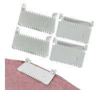 Herramienta de costura de precisión, calibre de dobladillo de dedos, regla de borde de 4 piezas con construcción resistente, herramienta de costura de costura, accesorio de costura de acolchado con