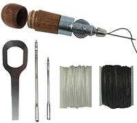 Herramienta de costura de reparación | Punzón de costura para casas de rebote, inflables, cuero, tela gruesa, zapatos, bolsos, cinturón, kit de reparación de tapicería y manualidades de cuero,
