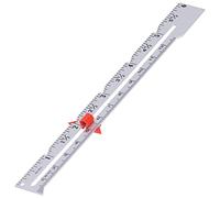 Herramienta de Costura, Medidor de Dobladillo Deslizante, Regla de Acolchado de Aluminio de 15 cm, para Tejer, Coser, Ganchillo, Bordar y Artesanía