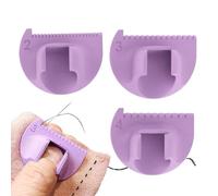 Herramienta de costura y fijación de bordes, guía de bordes de 2/3/4 mm, herramienta de costura con guía de pulgar, regla de puntada para dedos, herramienta de medición con guía para pulgar para