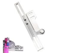 Herramienta de Cremallera de Costura: prensatelas Plana Ajustable de 70 g, guía de proyectos de, Accesorio de elaboración de máquinas, Instrumento de Costura de Bricolaje, estación de alineaci