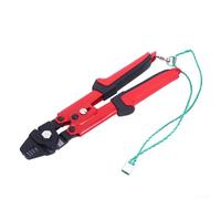 Herramienta de crimpado de cuerda de alambre de 10 pulgadas para mangas de aluminio, alicates de estampado de hasta 2.0 mm con diseño de figura 8, crimpadora de cable de autobloqueo para pesca, uso