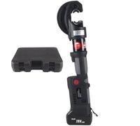 Herramienta de crimpado eléctrico hidráulico de cable, kit de crimpadora hidráulica de 120 KN con 12 troqueles para cables de 6 a 400 mm², compatible con 18 V, 2 baterías incluidas