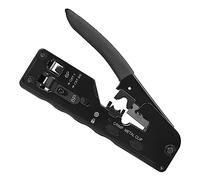 Herramienta de Crimpado Ethernet Crimpadora para Conector RJ11 RJ12 Cat5 Cat6 Cat7 - Herramienta de Crimpado de Precisión para Redes de Datos y Telecomunicaciones