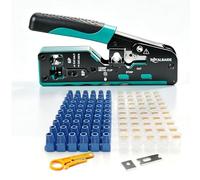 Herramienta de crimpado Ethernet modular todo en uno Cat5 Cat6 Cat7, kit de herramientas de crimpado