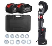 Herramienta de crimpado hidráulico de lengüetas de cable, 16 mm2-400 mm2, kits de crimpadora recargable con 12 troqueles para terminales de cable eléctrico