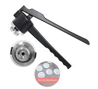 Herramienta de crimpado manual de viales, máquina prensadora de tapas de botella de mano, sellador de tapas de aluminio/plástico para viales de 32 mm, taponado eficiente, perfecto para elaboración