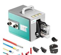 Herramienta de crimpado neumática, crimpadora de terminales multifuncional, presión ajustable de 0,5 a 0,8 MPa, engarza hasta 16 mm² para varios terminales, juego de herramientas duradero