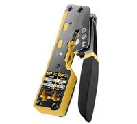 Herramienta de crimpado RJ45, cortador de paso for conector modular Ethernet Cat6, Cat5, Cat5e, 8P8C, herramienta todo en uno.