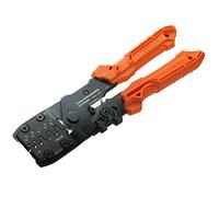 Herramienta de crimpado universal de precisión con placas de troquel intercambiables (tamaño L) práctica herramienta de crimpado. Fabricado en Japón. ENGINEER pad-13, naranja