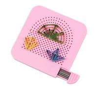 Herramienta de cuadrícula Quilling de papel - Pin de tarjeta artesanal, guía de papel plegable | Patrones de formas de bobinas en artes creativas, base de curling manual, proyectos de papel en casa