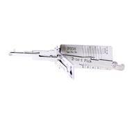 Herramienta de decodificación de llave maestra para ganzúas, herramientas de candado de llave maestra de acero inoxidable, herramientas de ganzúas de decodificación de llave maestra 2 en 1, abre