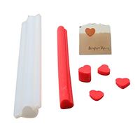 Herramienta de decoración de jabón hecho a mano de molde de tubo de silicona en forma de corazón de Nicole