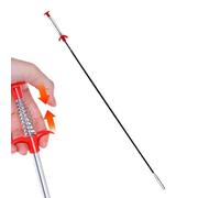 Herramienta de desatascador de inodoros | Barra de agarre sanitaria de 4 garras para limpiar tuberías y recoger residuos | herramienta auxiliar para tuberías de drenaje del hogar