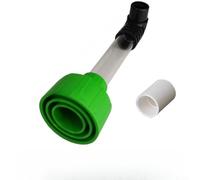 Herramienta de desatasco de línea de drenaje de aire acondicionado, adaptador de tubo de visibilidad transparente para obstrucciones de aspiradora, conexión de manguera flexible, color blanco (B)