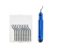 Herramienta de desbarbado con mango, herramienta de desbarbado giratoria de 360 grados para impresora 3D de tubo de resina