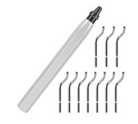 Herramienta De Desbarbado | Desbarbador Manual Con Mango Ergonomico,Juego De 10 Fresas De Alta Velocidad Para Impresion 3D Y Tubos - Para PVC Laton Aluminio Metal Resina Y Cobre