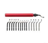 Herramienta de desbarbado manual RB1000 con 16 cuchillas para impresión 3D, aluminio y metal, mango ergonómico, rotación de 360°, juego con BS1010, BS1018, BK3010 para acero, cobre, latón y tubos de