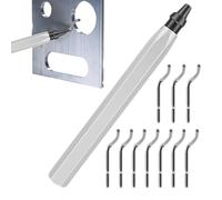 Herramienta de Desbarbado para Resina,Desbarbador Manual Con Mango Ergonomico - Juego De 10 Fresas De Alta Velocidad Para Impresion 3D Y Tubos - Para Hogar Metal PVC Cobre PP Latón Aluminio