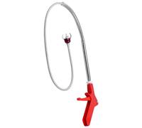 Herramienta de desbloqueo de inodoro de 130 cm, alicates flexibles de calibre 4 para recuperar objetos de tuberías, práctico taladro de inodoro para baño y fregadero