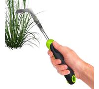 Herramienta de desbrozador de hendiduras, extractor de césped de acero inoxidable, herramienta de desarraigo portátil para mantenimiento de césped, jardín y patio